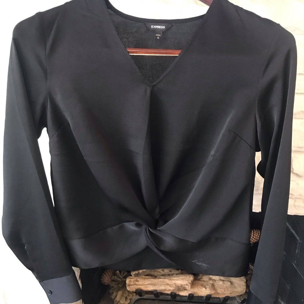 Twist front blouse